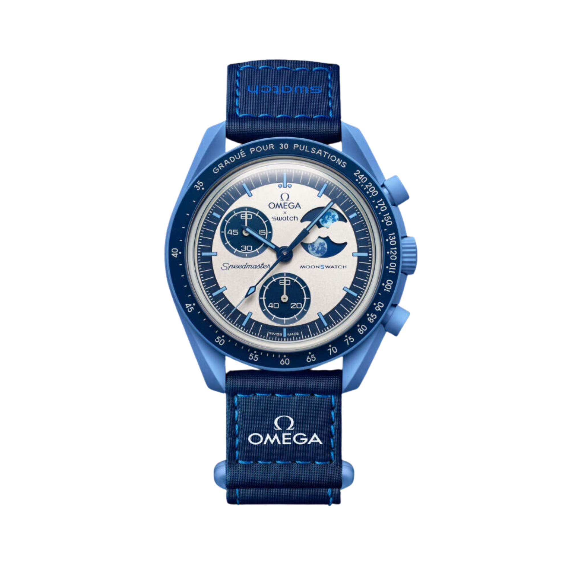 Mission for TO THE SUPER BLUE MOONPHASE - VELCRO© Bracelet.