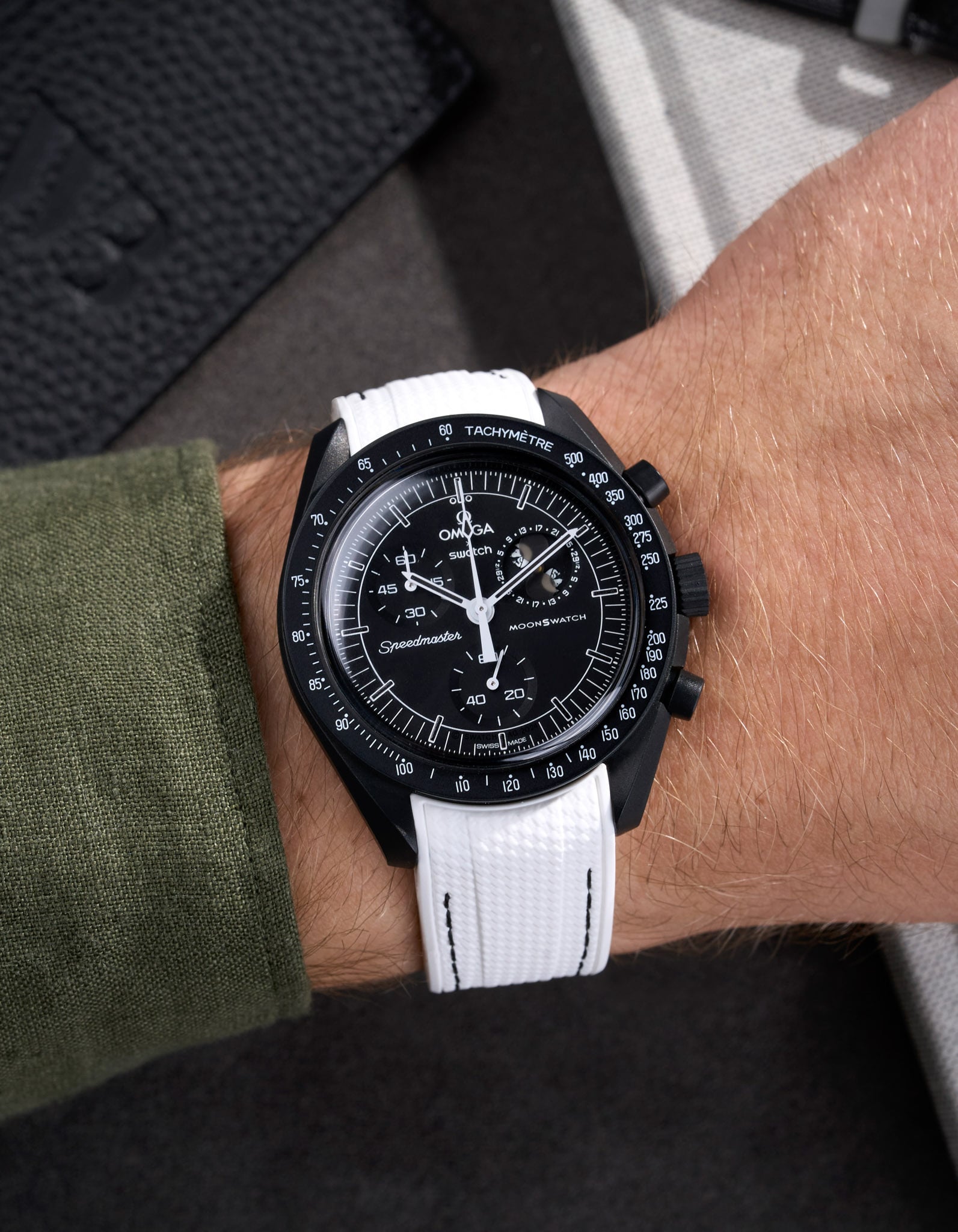 MoonSwatch Mission for The Moonphase - New Moon (Rubber Strap)