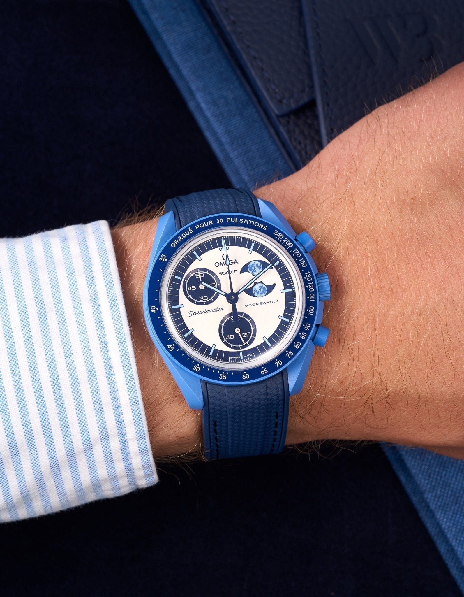 MoonSwatch Mission to the Super Blue Moon Phase (Rubber Strap)